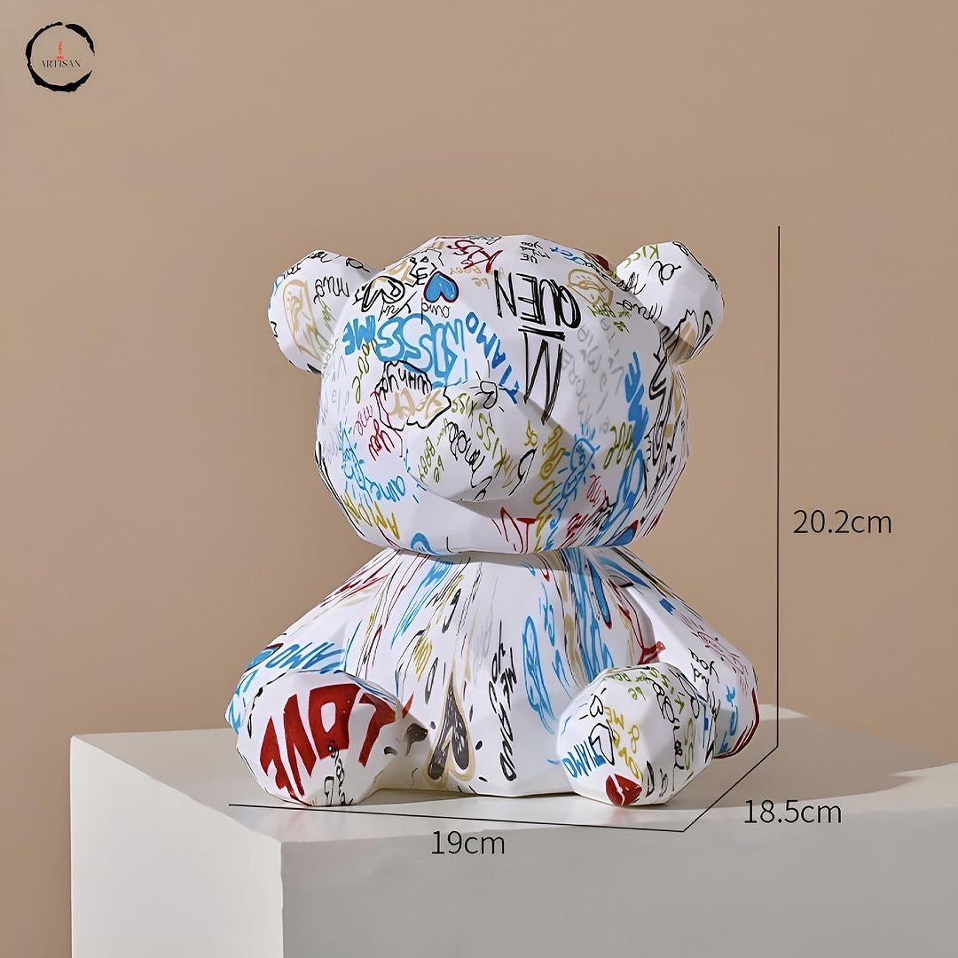 Camouflage Bear Figurine