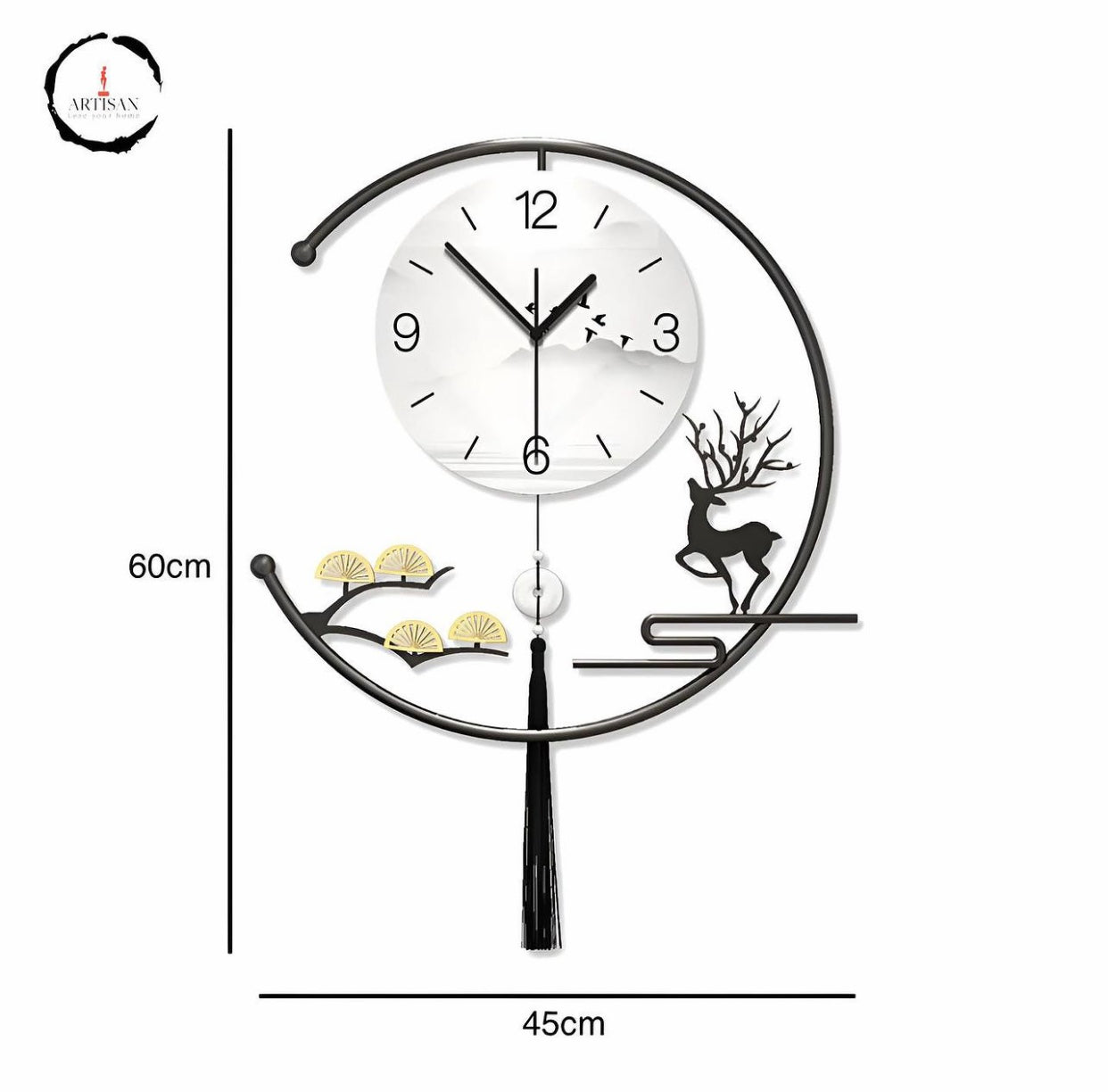 Creative Deer Wall Clock