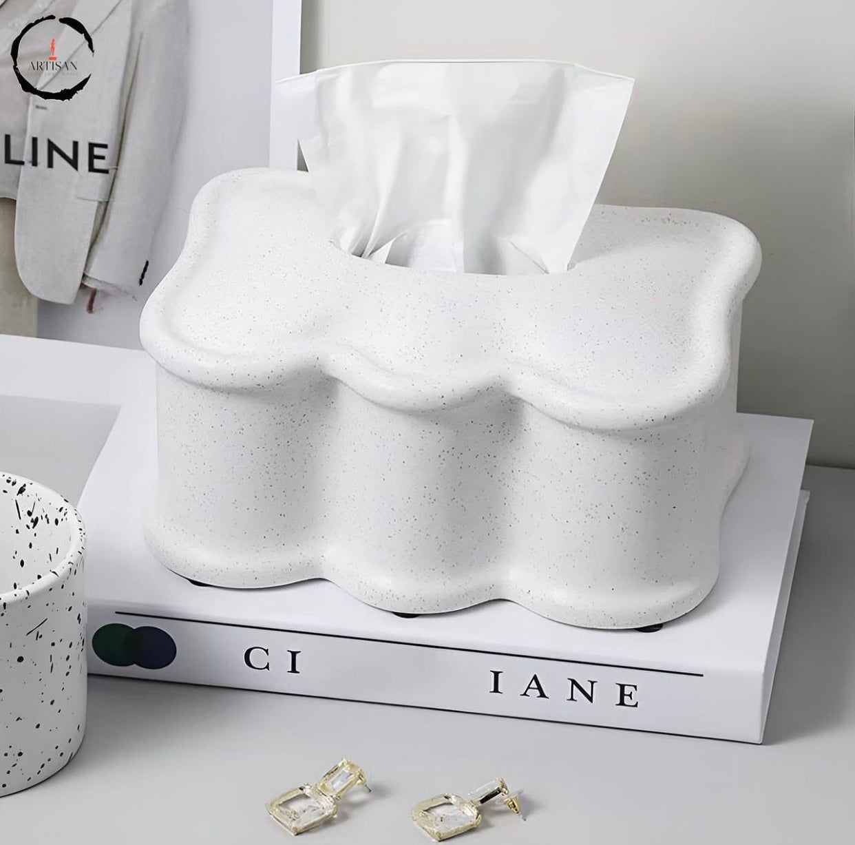 Wave Tissue Box Modern Design