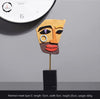 Nordic Style Face Art Resin Statue