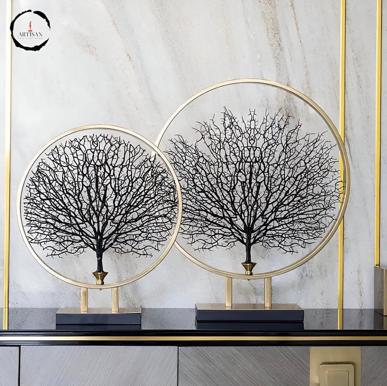 Simple Modern Stainless Steel Round Tree