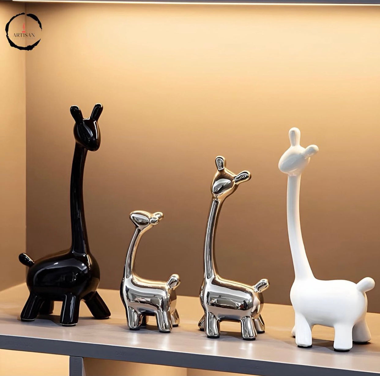 Modern Giraffe Statue For Home Decor