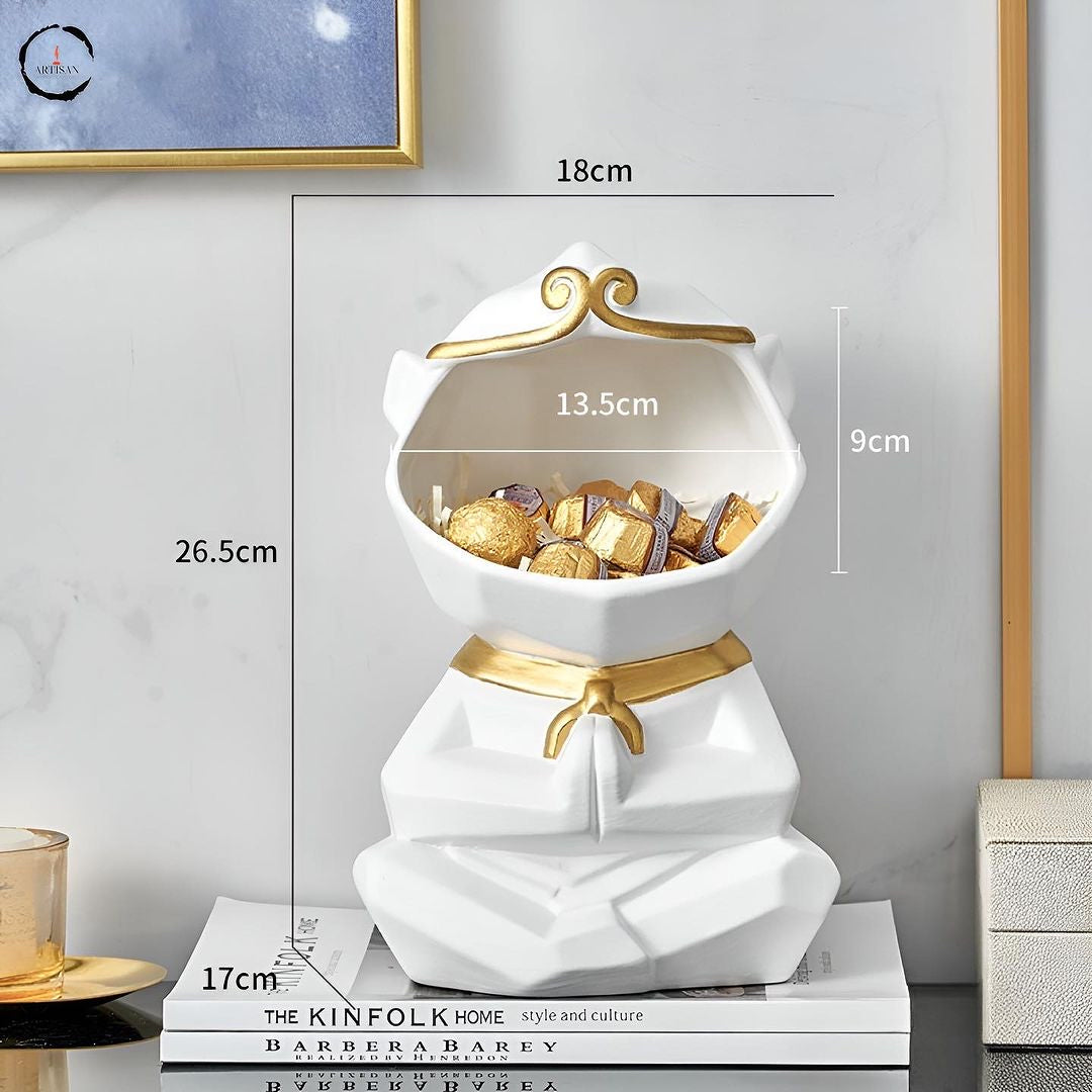Lucky Cat Storage Figurine