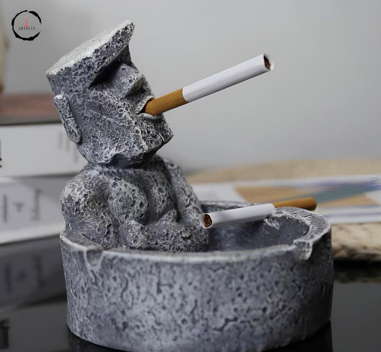 Stone Statue Ashtray