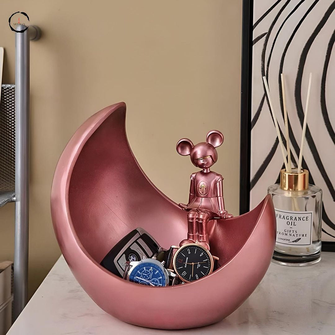 Interstellar Girl Sitting Tabletop Figurine