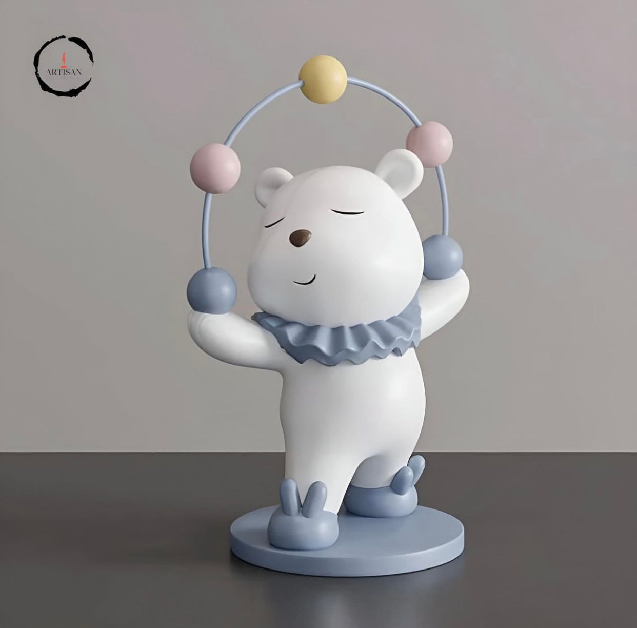 Cute juggling Bear Statue