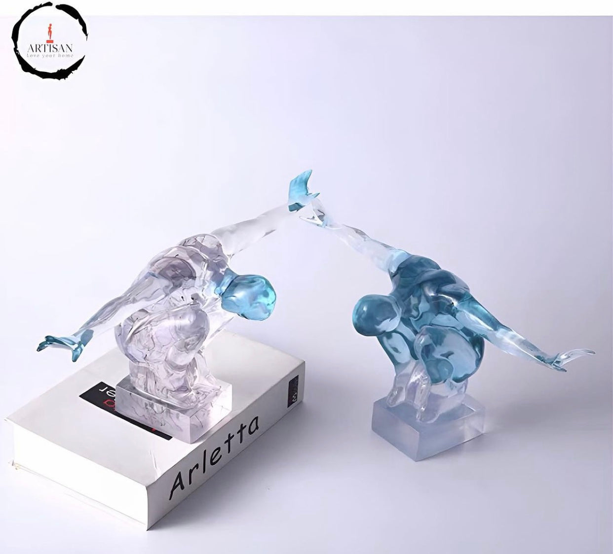 Transparent Athlete Statue