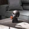 Big Red Lipstick Resin Statue