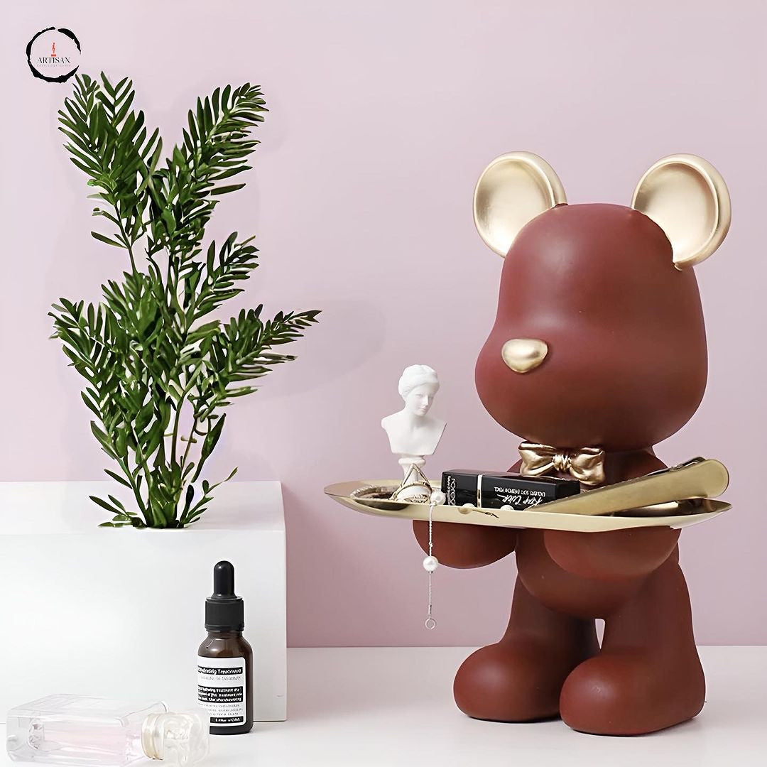 Bear Storage Tray Figurine