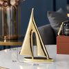 Golden Sailboat Figurine