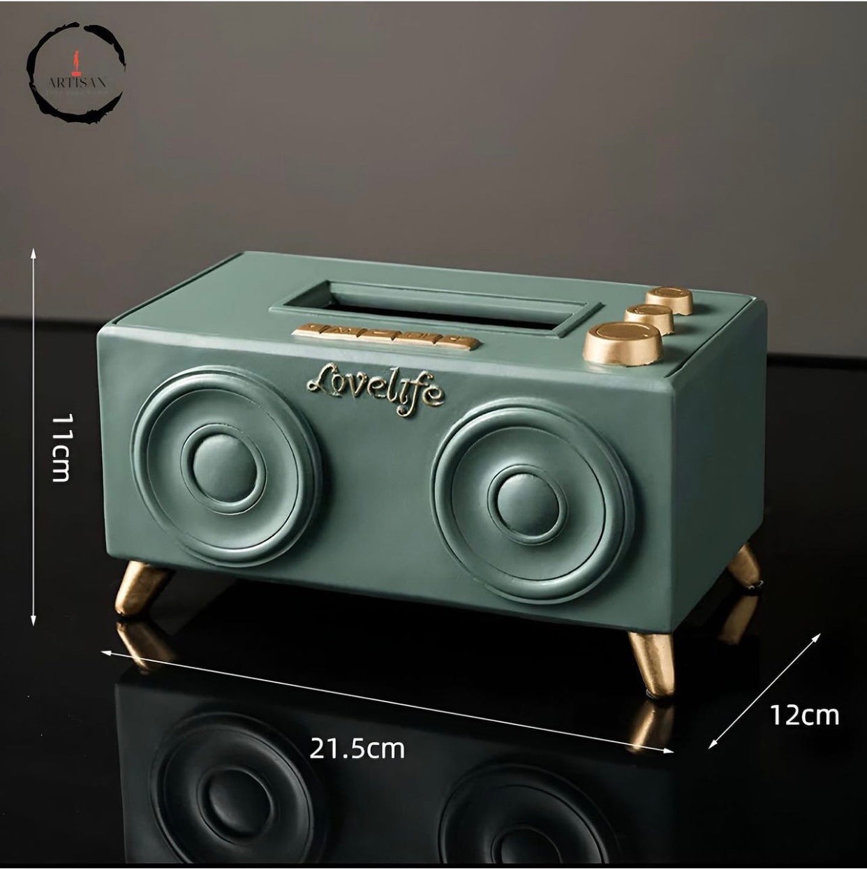 Retro Radio Shape Tissue Box