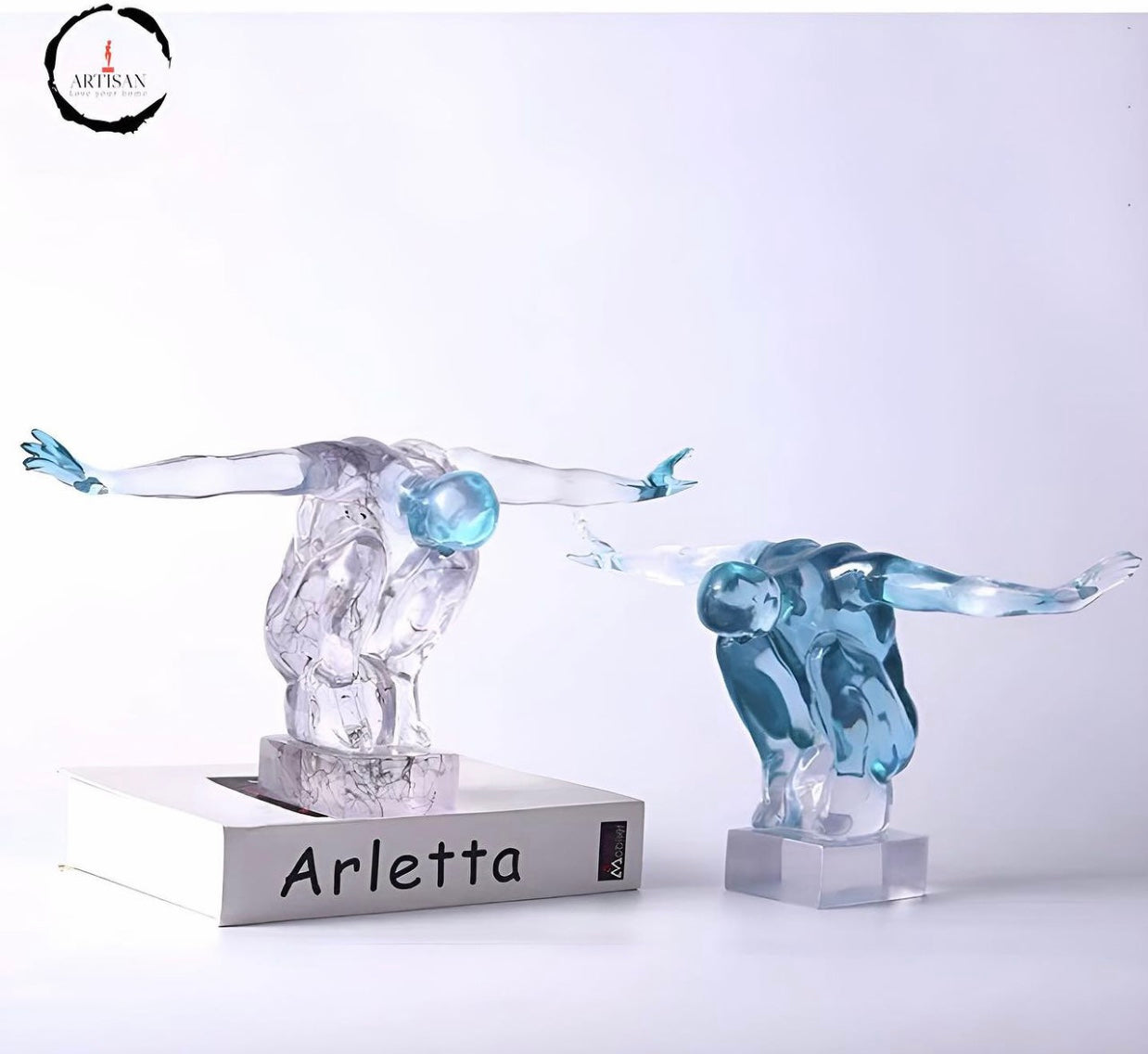 Transparent Athlete Statue