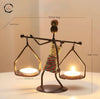 Iron Art CandleStick Human Shape