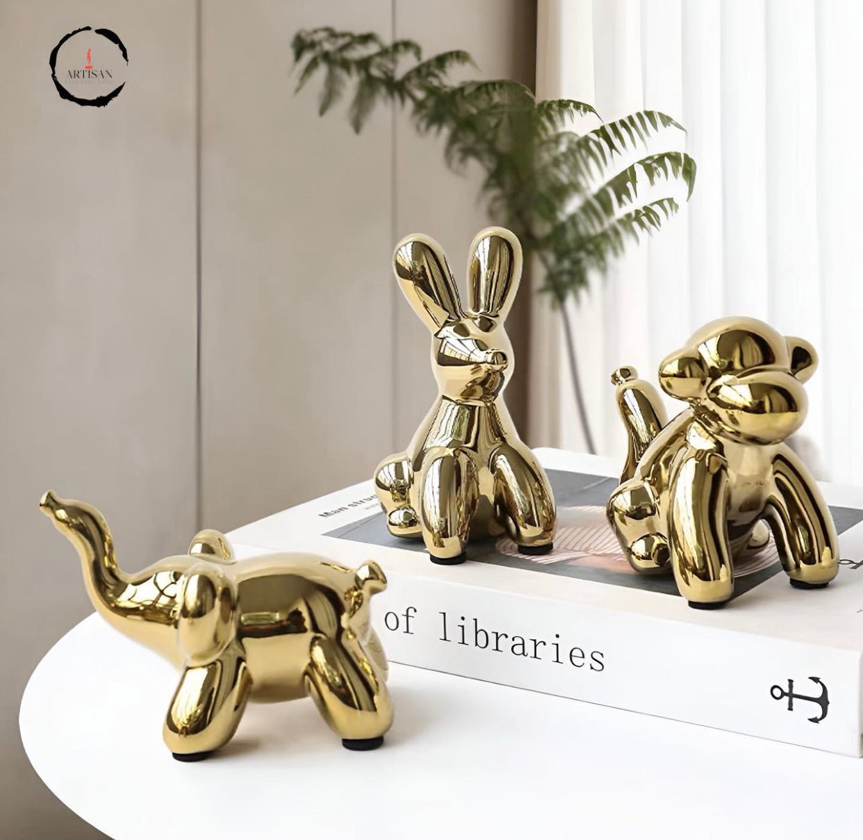 Ceramic Ballon Animals Decoaration