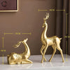 Golden Deer Figurines