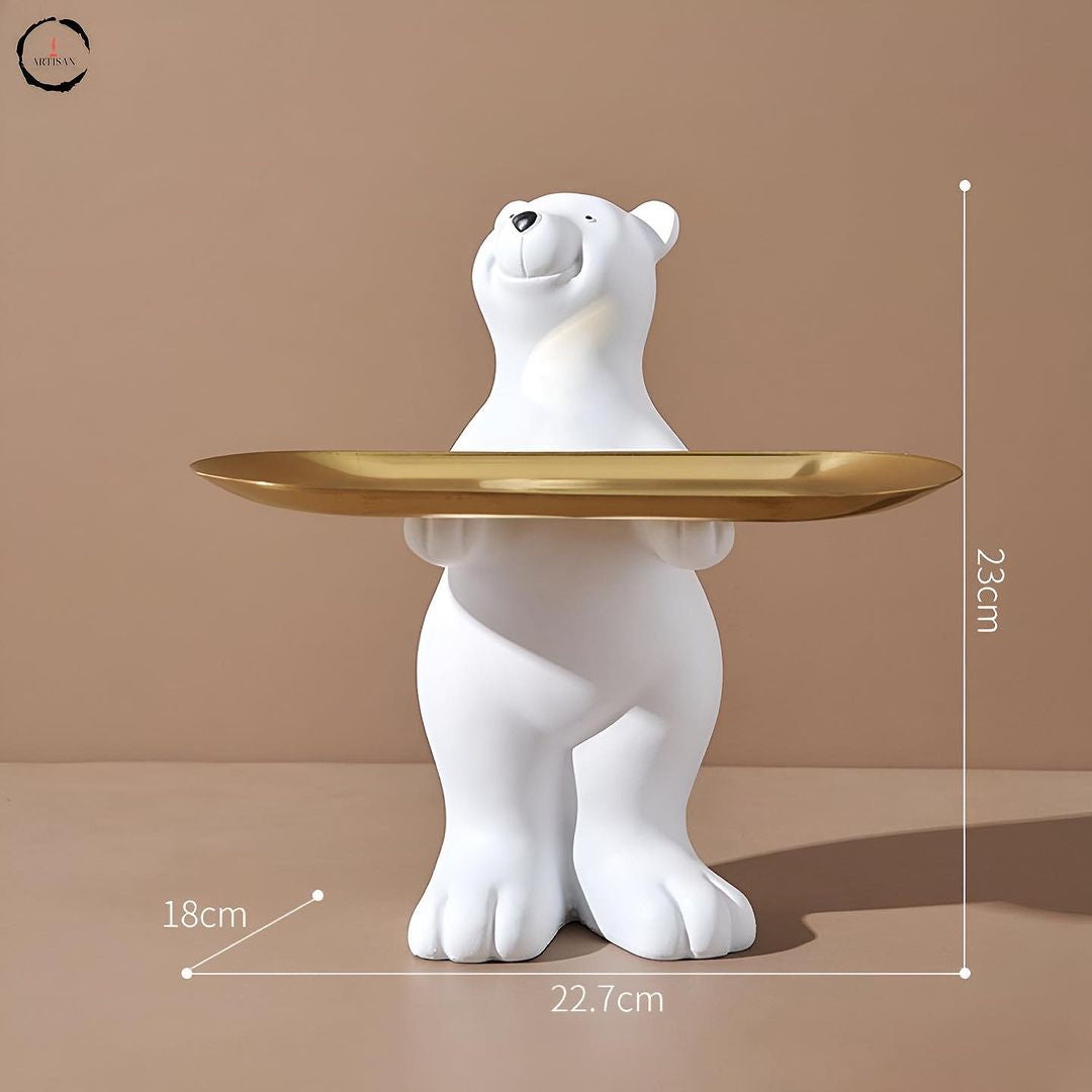 White Bear Tabletop Figurine
