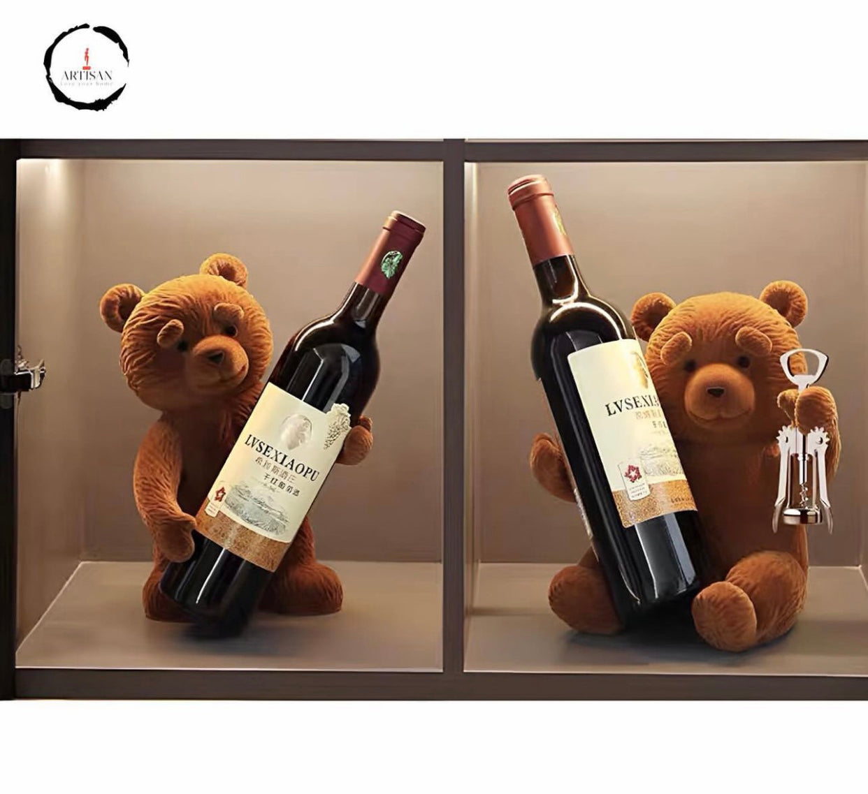 Creative Bear Wine Rack