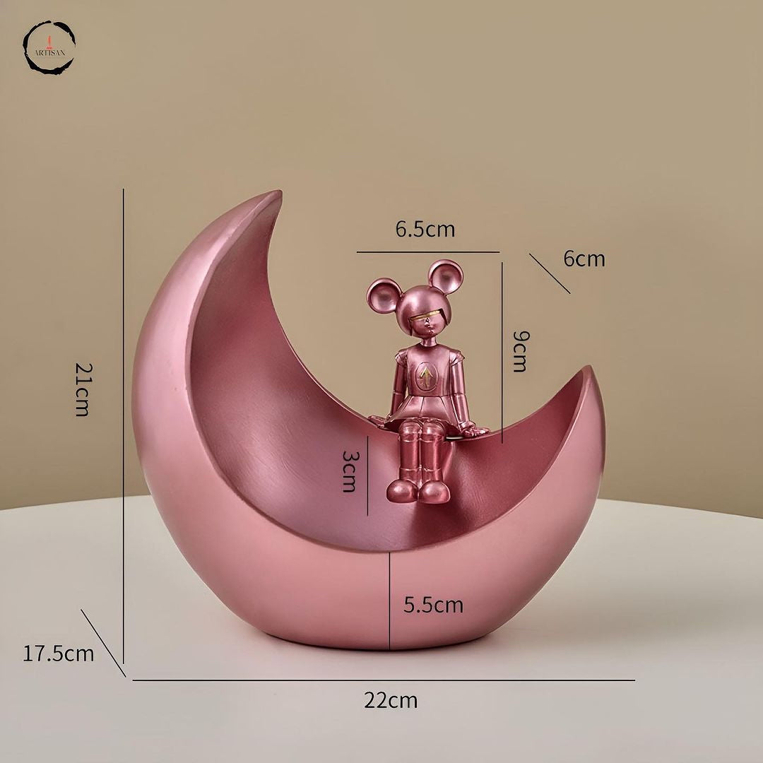 Interstellar Girl Sitting Tabletop Figurine