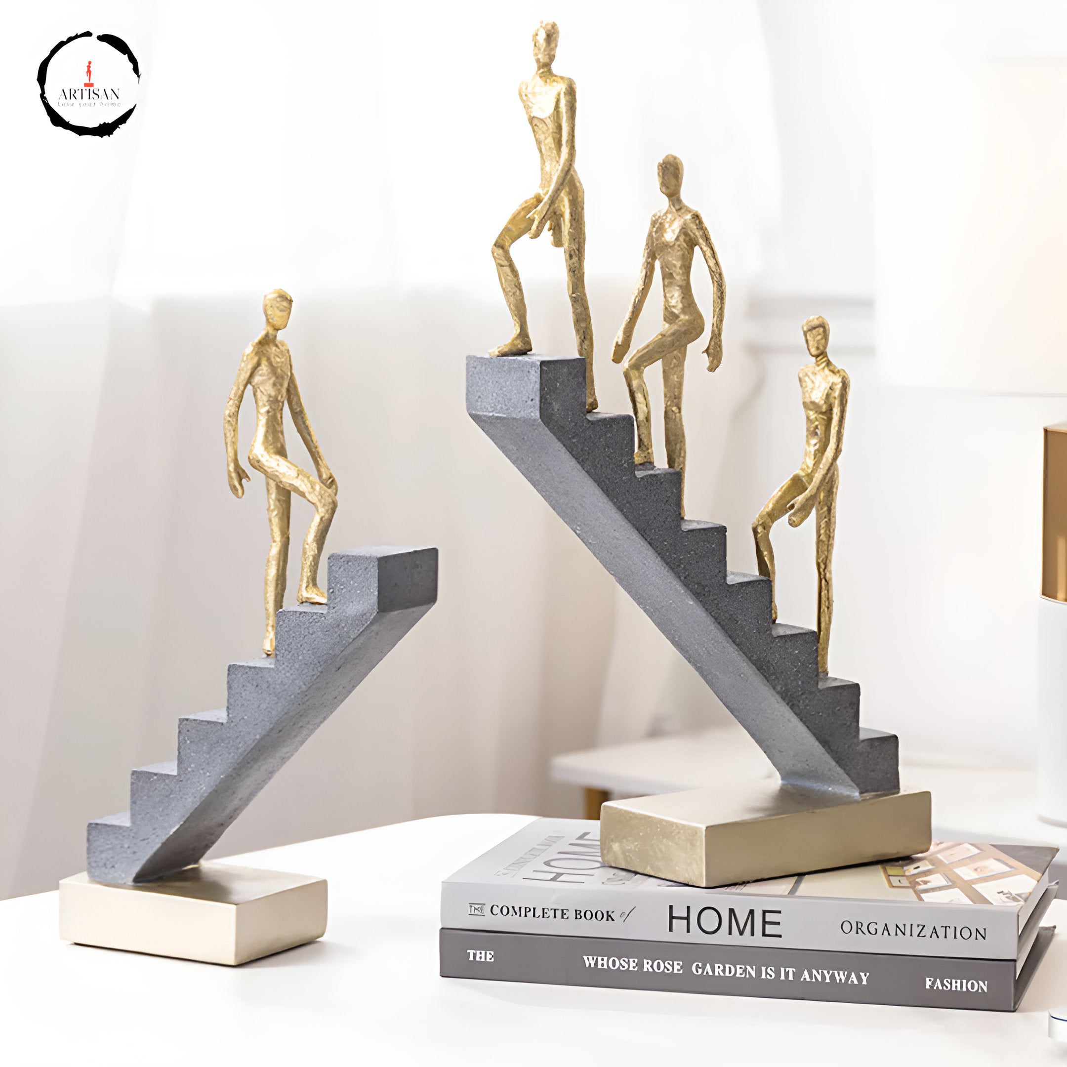 Human stairs figurine