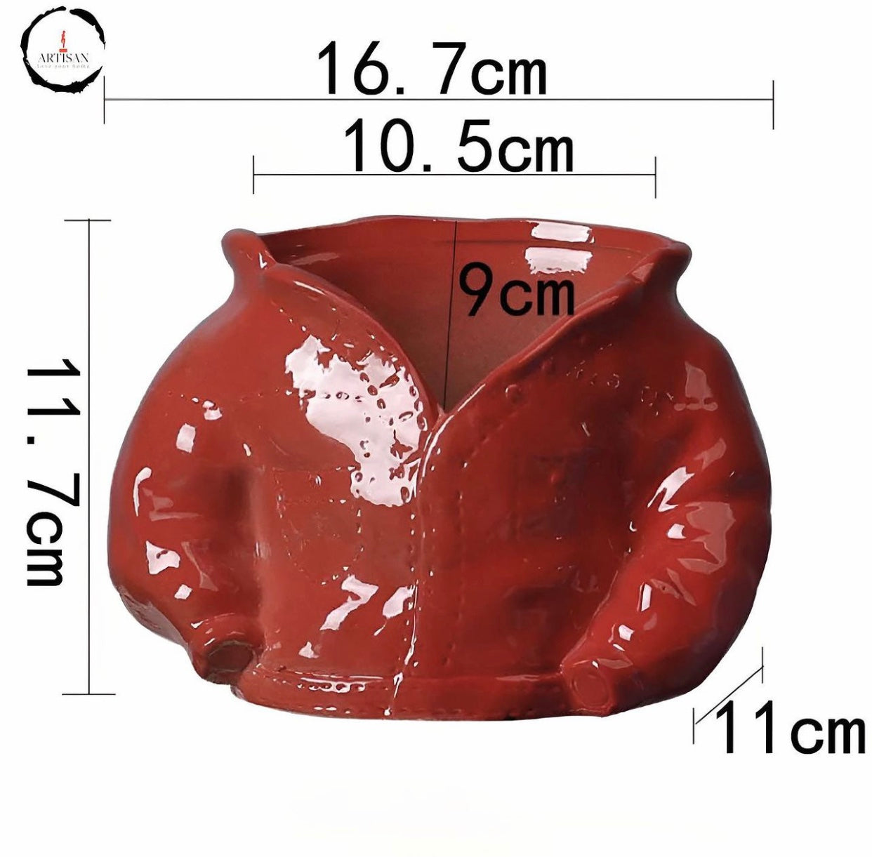 Clothes Shape Ceramic Vase