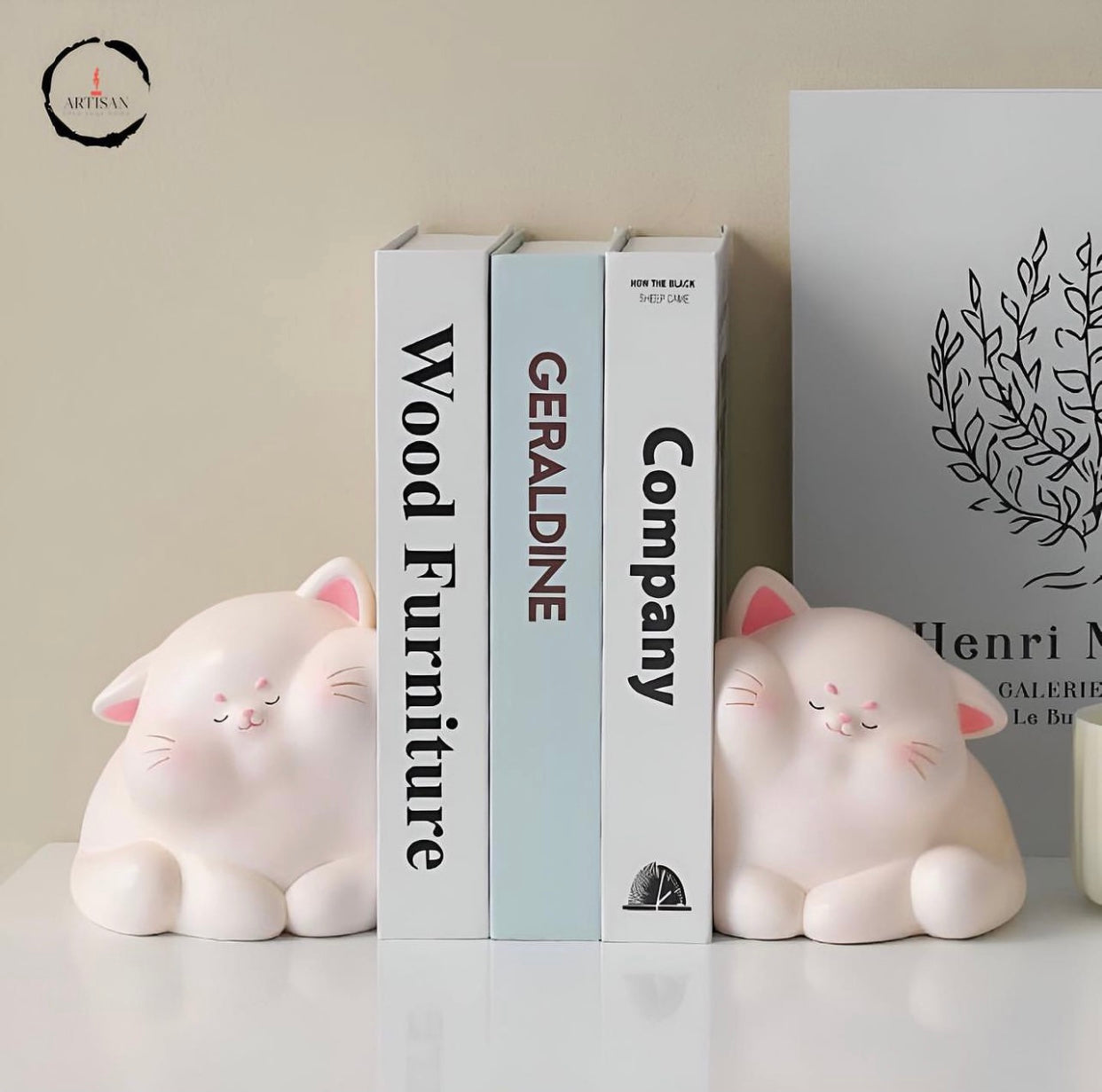 Cute Cartoon Resin Cat