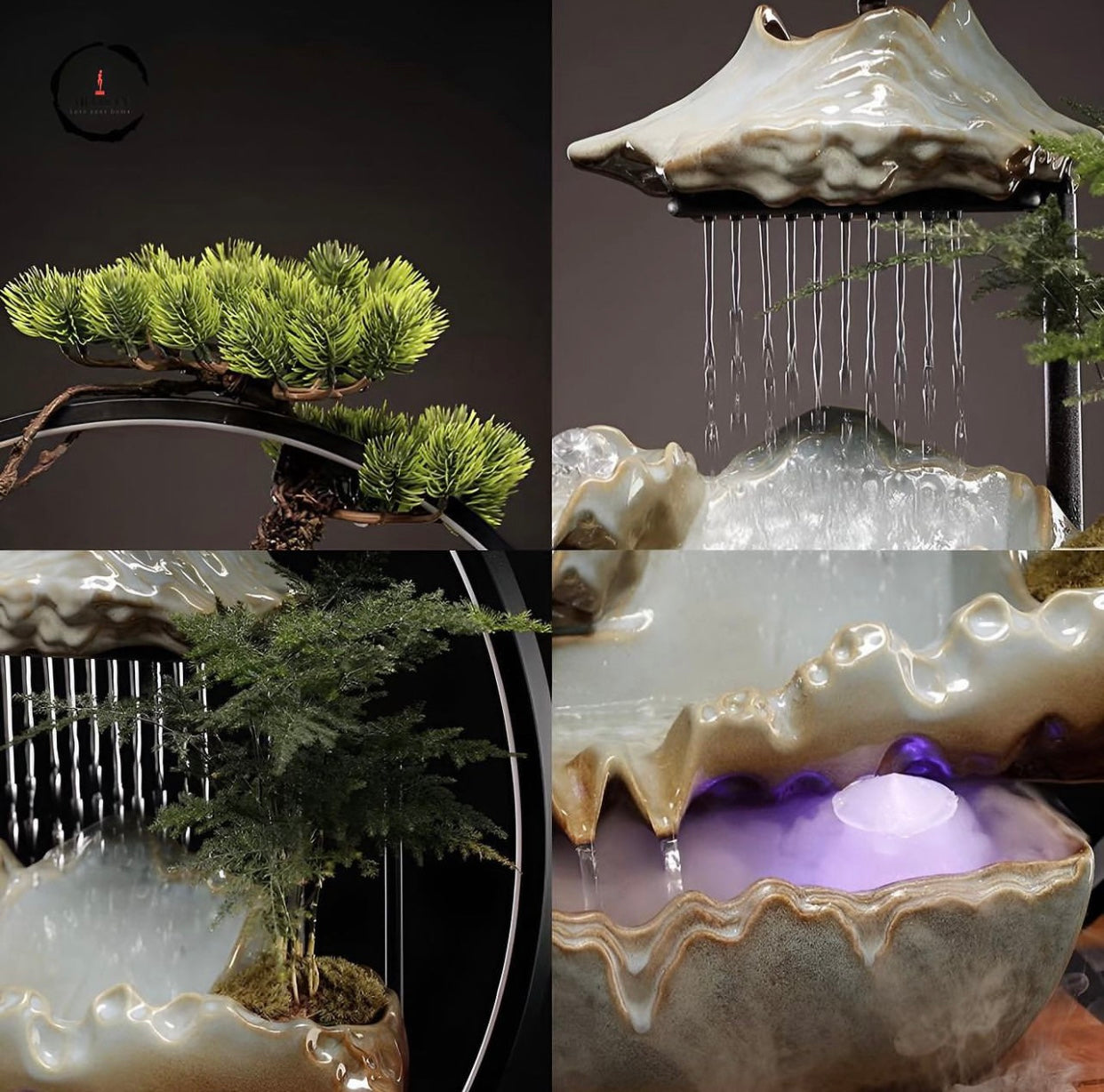 Incense waterfall fountain