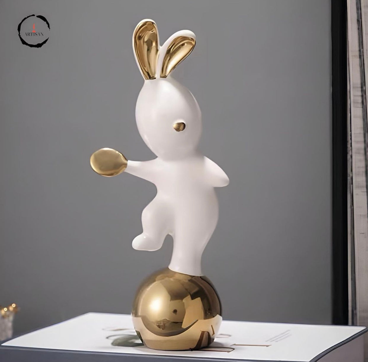 Bunny Athletics high Resin Home decorating