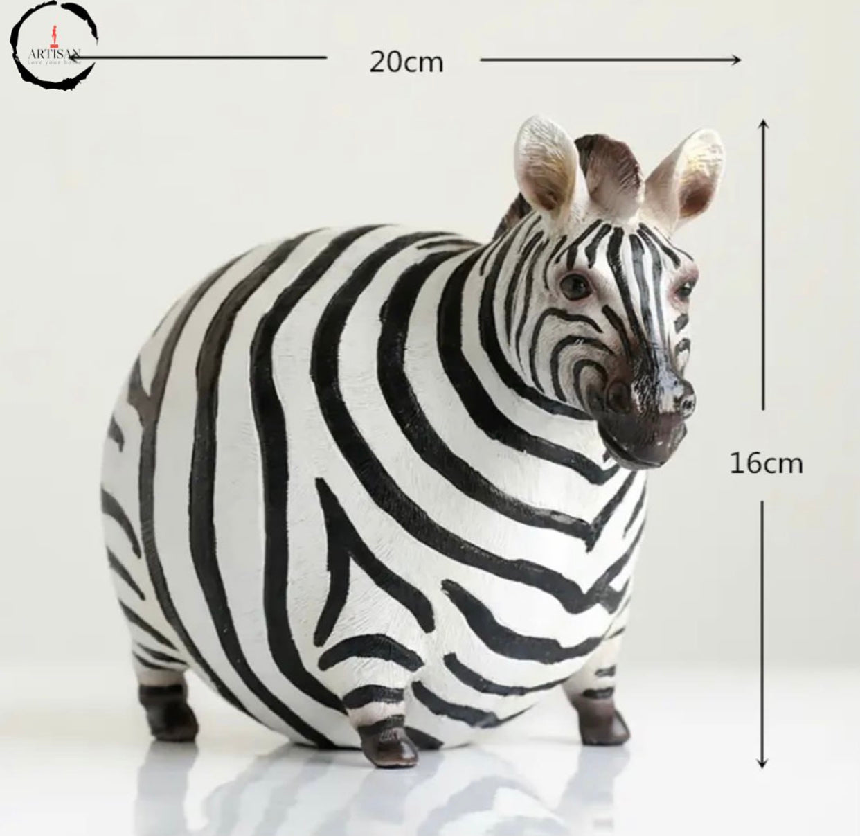 Fat Zebra Statue