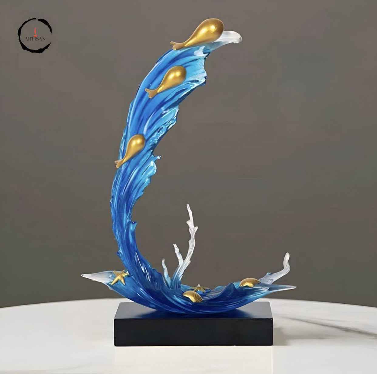 Resin Wave Sculpture