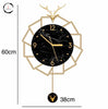 Creative Gold Deer Wall Clock