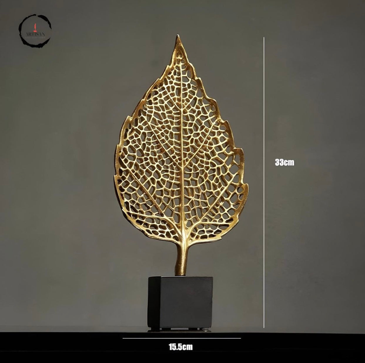 Iron Art Golden Leaf