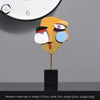Nordic Style Face Art Resin Statue