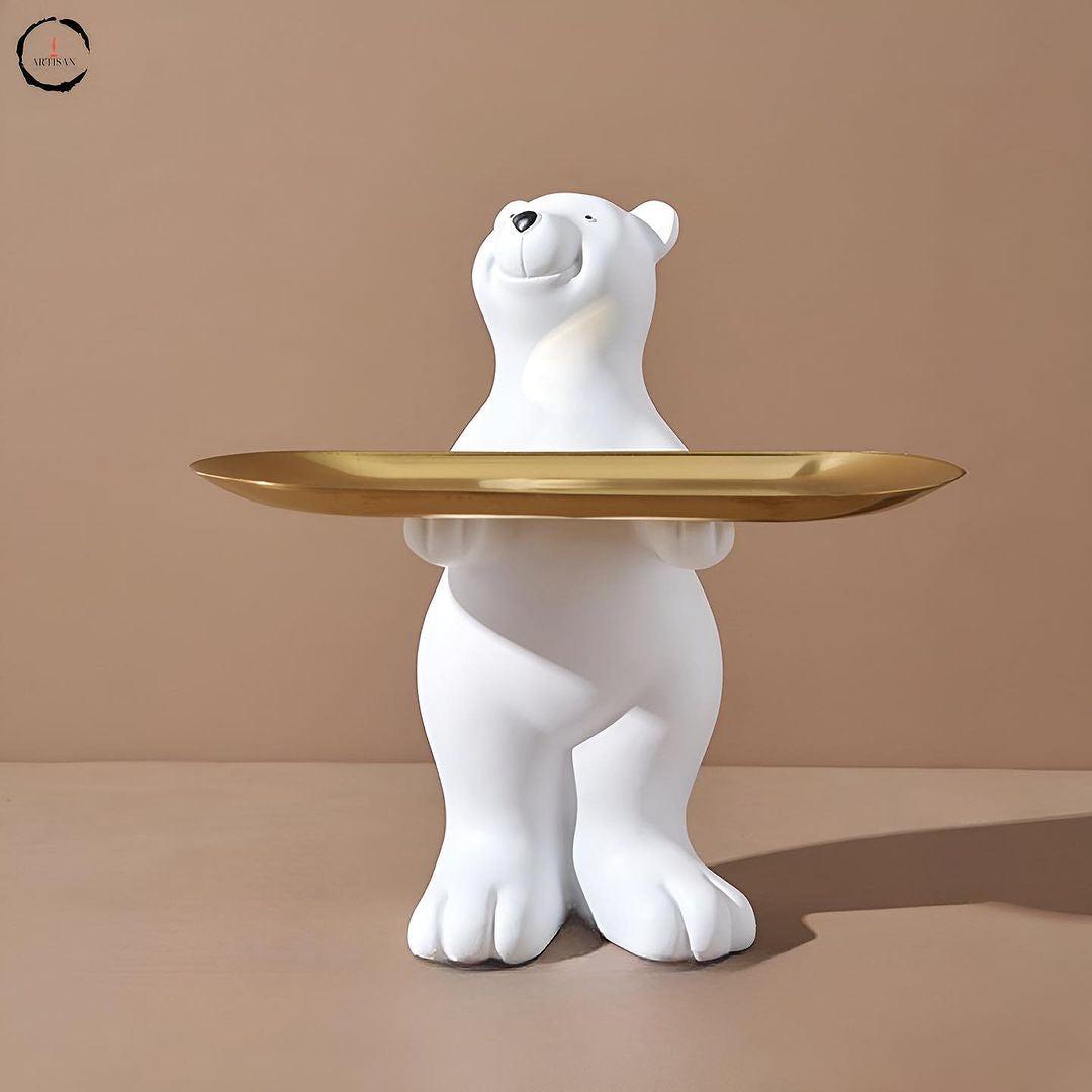 White Bear Tabletop Figurine