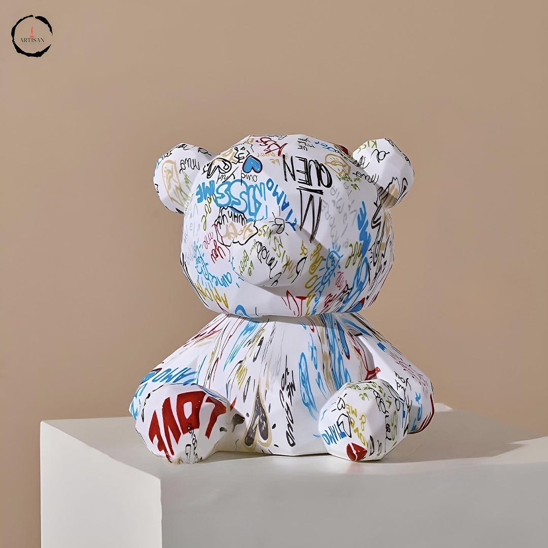 Camouflage Bear Figurine