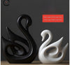 Porcelain Swan Sculpture
