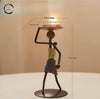 Iron Art CandleStick Human Shape