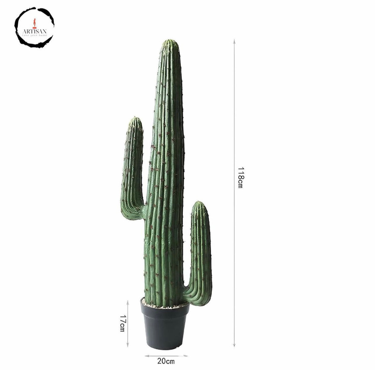 Green Cactus Artificial Plant