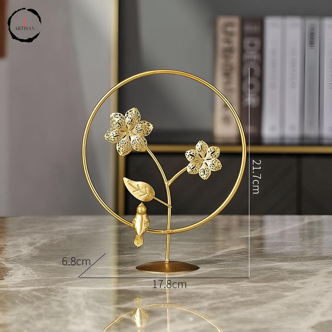 Golden Leaf Sculpture