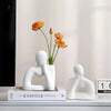 Family Floral Vase Figurine