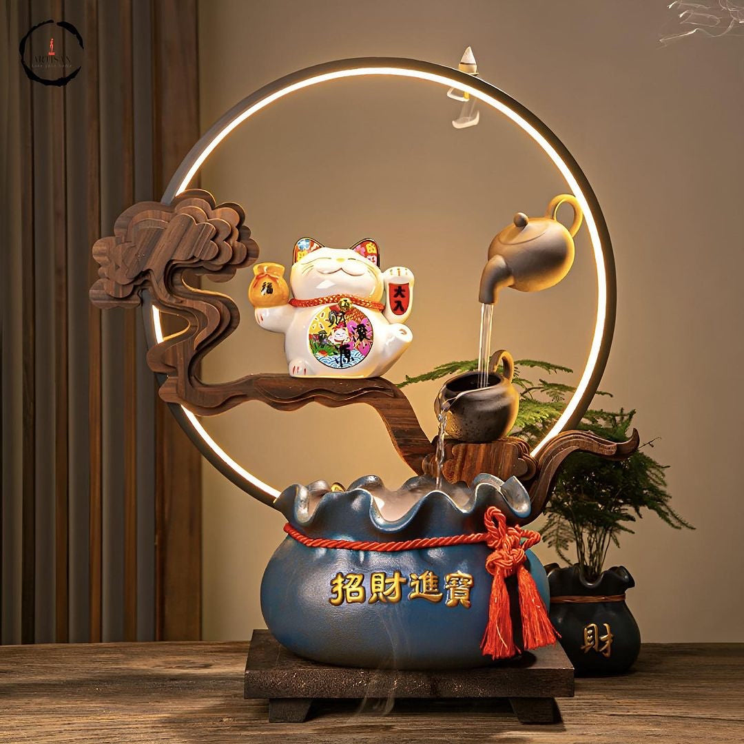Lucky Cat Running Water Device